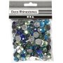 Strasssteine - Blau/Grn-Harmonie - Rund - 6+9+12 mm - 360 Stk