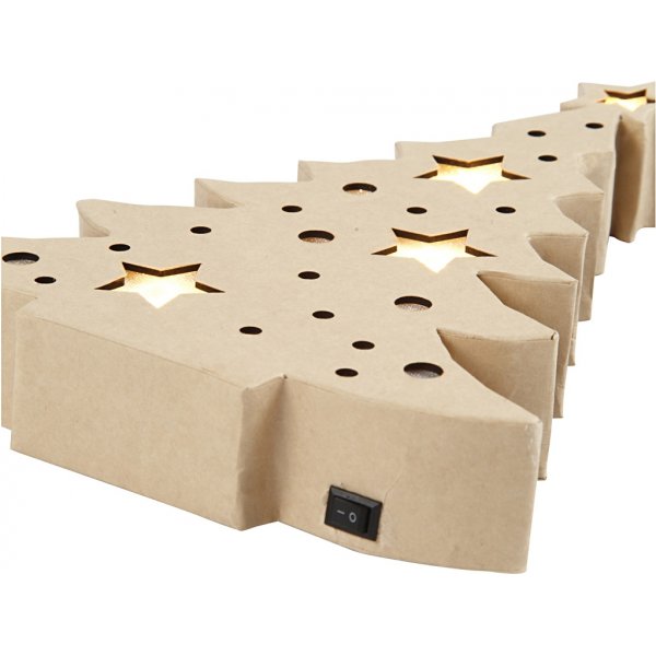 Pappfigur mit eingebauter Beleuchtung - Weihnachtsbaum Pappfigur mit eingebauter Beleuchtung - Weihnachtsbaum