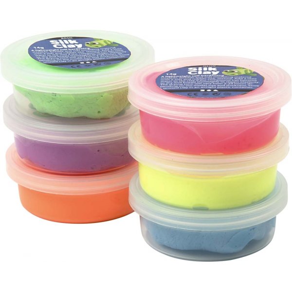 Silk Clay® - Neonfarben - 6 x 14 g Silk Clay® - Neonfarben - 6 x 14 g