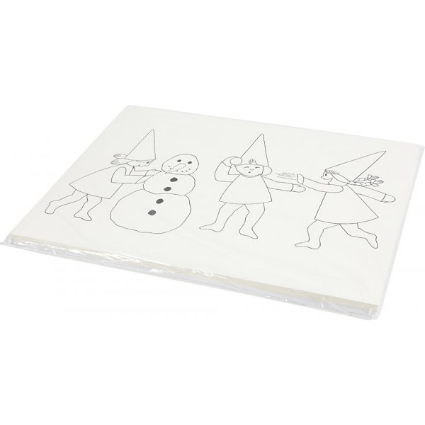 Weihnachtskalender mit Elfen bei Schneeballschlachten - weiß - A3 - 30 Stk Weihnachtskalender mit Elfen bei Schneeballschlachten - weiß - A3 - 30 Stk