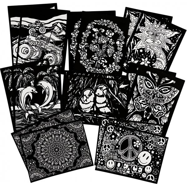 Veloursbilder - 16 Stk Veloursbilder - 16 Stk