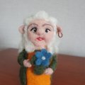 Kundenbild Filzwolle - Pfirsich 50 g reine Lammwolle