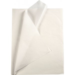 Seidenpapier - weiß - 50 x 70 cm - 14 g - 25 Blatt Seidenpapier - weiß - 50 x 70 cm - 14 g - 25 Blatt