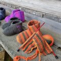 Kundenbild Wikingergarn Naturgarn 50g - Multi schwarz/orange (659)