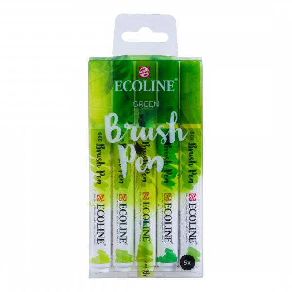 Ecoline Pinselstifte 5er-Pack - Grn
