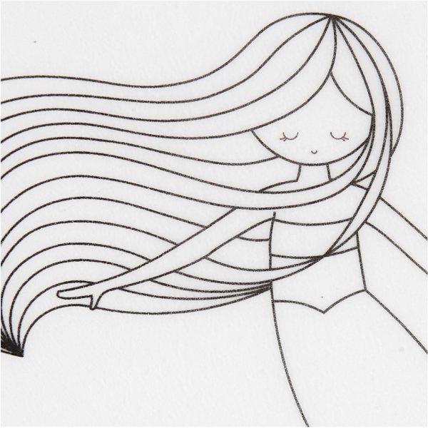 Schrumpffolie mit Motiv - matttransparent - Meerjungfrau - 4 Bögen Schrumpffolie mit Motiv - matttransparent - Meerjungfrau - 4 Bögen