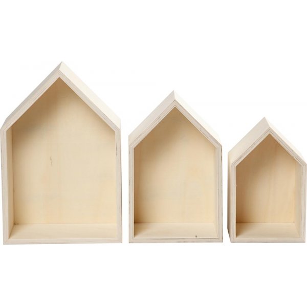 Aufbewahrungsboxen - Häuser - 3 Stk Aufbewahrungsboxen - Häuser - 3 Stk