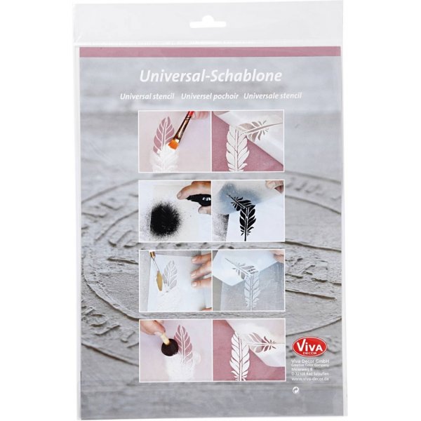 Schablone - Blumen - A4