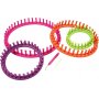 Runde Strickringe mit Nadeln und Haken - 4 Stk