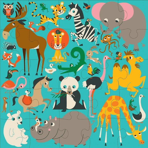 Jumbo-Puzzle - Tiere der Welt Jumbo-Puzzle - Tiere der Welt