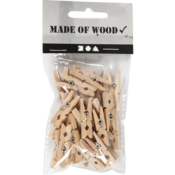 Wäscheklammern - 30 x 3 mm - 30 Stk Wäscheklammern - 30 x 3 mm - 30 Stk