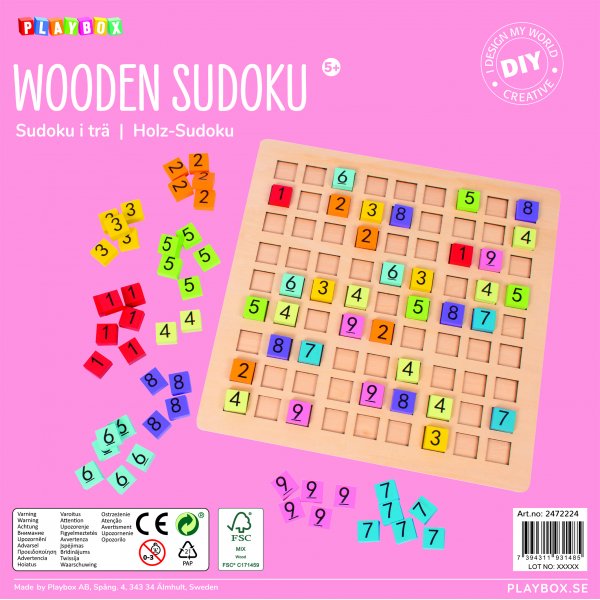 Sudoku, Holz Sudoku, Holz