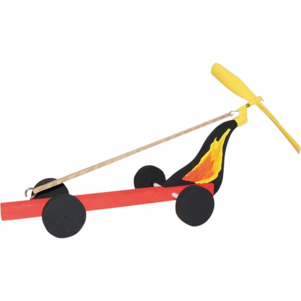 Holzauto mit Propeller 6-tlg Holzauto mit Propeller 6-tlg