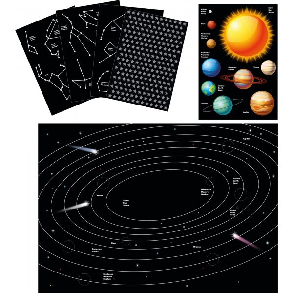 Das Space-Sticker-Bastelset Das Space-Sticker-Bastelset