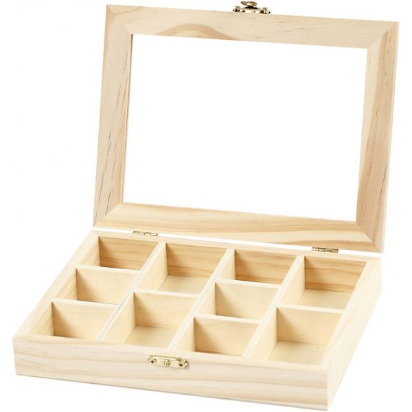 Box mit Glasdeckel Box mit Glasdeckel