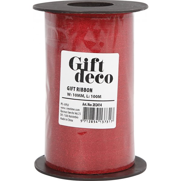 Geschenkkordel - Rot - Glitzer - 100 m Geschenkkordel - Rot - Glitzer - 100 m