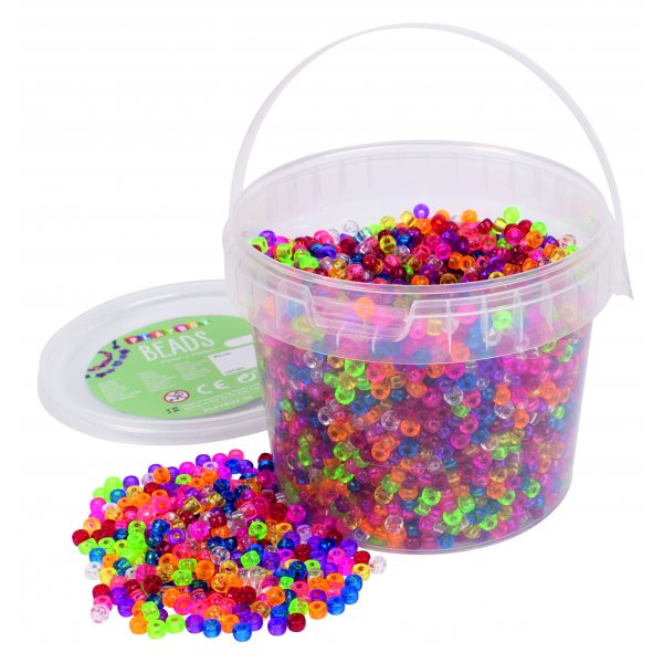 Kleine Kongoperlen transparent - 450 g Kleine Kongoperlen transparent - 450 g