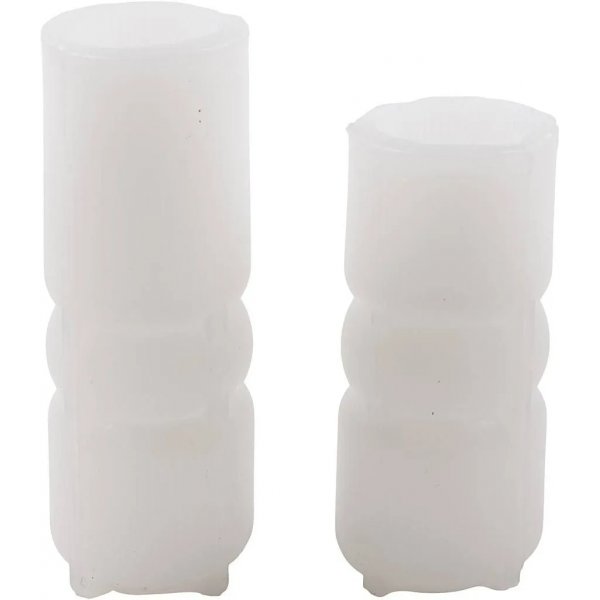 Silikonform - Geriffelter Zylinder mit Schleife Silikonform - Geriffelter Zylinder mit Schleife