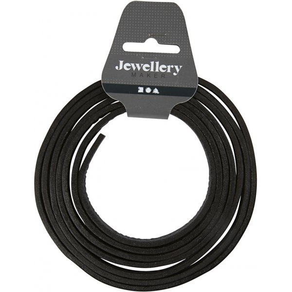 Lederband - schwarz - 2 m Lederband - schwarz - 2 m