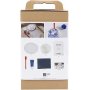 DIY Kit Kunstharzguss, rundes Tablett mit Marmorierung