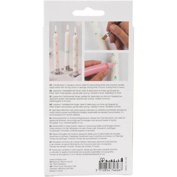 Lichtstifte - Hellblau, Hellrosa, Lila, Gelb - 4 x 30 ml Lichtstifte - Hellblau, Hellrosa, Lila, Gelb - 4 x 30 ml