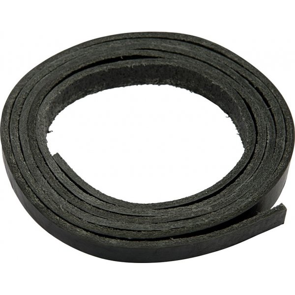 Lederband - schwarz - 2 m