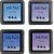 Stempelkissen - Blau - Himmelblau - Lila - Violett - 4 Stk Stempelkissen - Blau - Himmelblau - Lila - Violett - 4 Stk