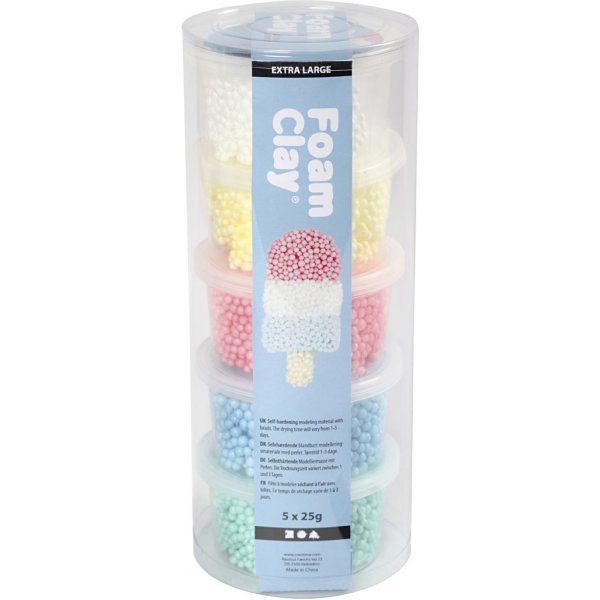 Foam Clay Extra Large - gemischte Farben - 5 x 25 g Foam Clay Extra Large - gemischte Farben - 5 x 25 g