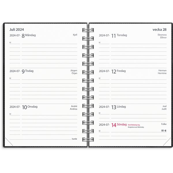 Kalender 24/25 - Little Study Year - Twist schwarz Kalender 24/25 - Little Study Year - Twist schwarz