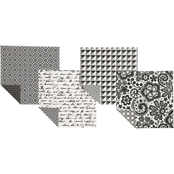 Origami-Papier - schwarz/weiß - 15 x 15 cm - 50 Blatt Origami-Papier - schwarz/weiß - 15 x 15 cm - 50 Blatt