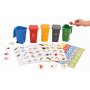 Recyclingspiel mit 5 Mlleimern und Sortierkarten