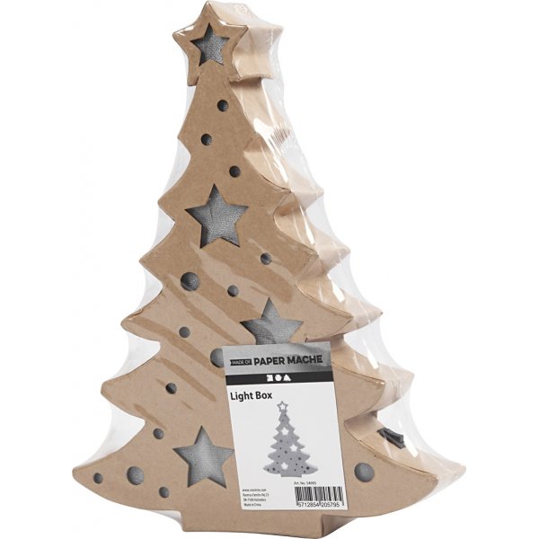 Pappfigur mit eingebauter Beleuchtung - Weihnachtsbaum Pappfigur mit eingebauter Beleuchtung - Weihnachtsbaum