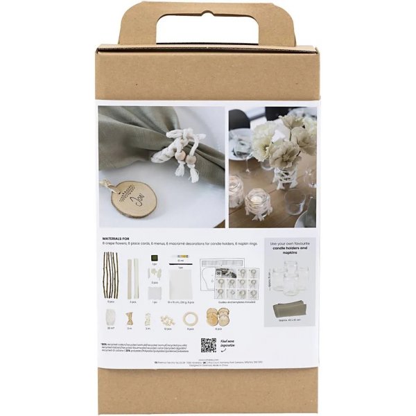 DIY Kit Tischdekoration, natur DIY Kit Tischdekoration, natur