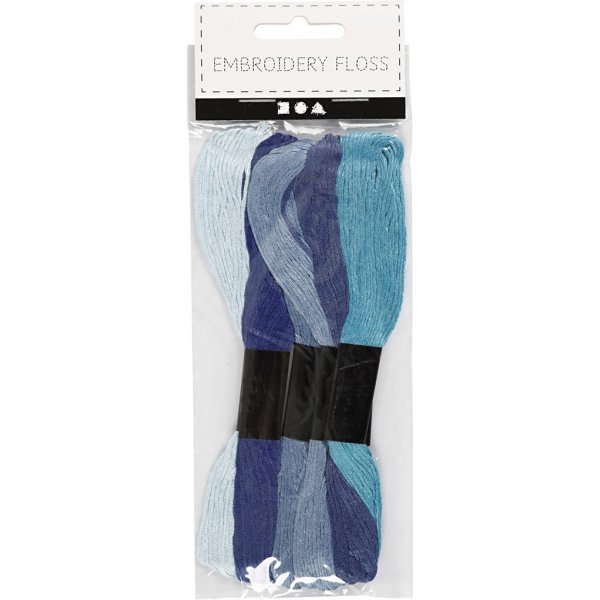 Harmony-Stickgarn - blaue Harmonie - 6 Bündel Harmony-Stickgarn - blaue Harmonie - 6 Bündel