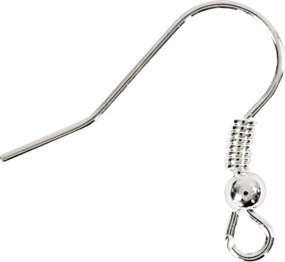 Französische Ohrhaken - versilbert - 10 Stk Französische Ohrhaken - versilbert - 10 Stk