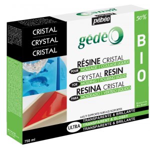 Harz - Pebeo Crystal - Klares bioorganisches Harzset 750 ml Harz - Pebeo Crystal - Klares bioorganisches Harzset 750 ml