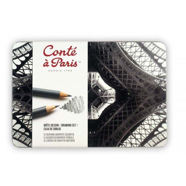 Skizzenstifte \\\"Zeichnung\\\" Cont  Paris - 12 Stifte