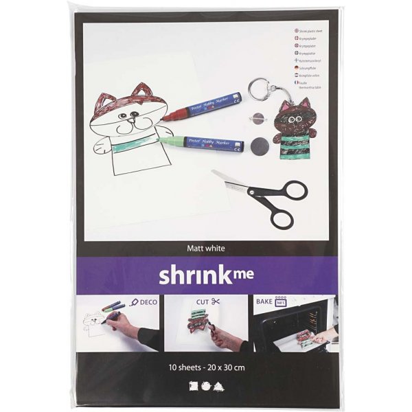 Schrumpffolien - Mattweiß - 10 Blatt Schrumpffolien - Mattweiß - 10 Blatt