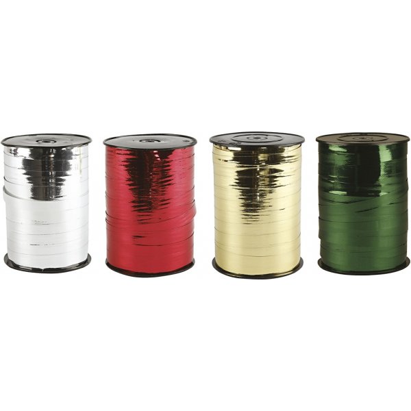 Geschenkkordel - glänzend - 4 x 250 m Geschenkkordel - glänzend - 4 x 250 m