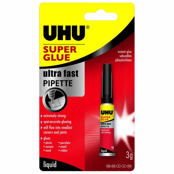 Sekundenkleber mit Pip UHU - 3g