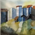 Kundenbild Aquarellblock, geklebt, grobe Hainbögen, 300 g - 26 x 36 cm