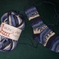 Kundenbild Wikingergarn Raggen 150g - Blau/Anthrazit/Natur (724)