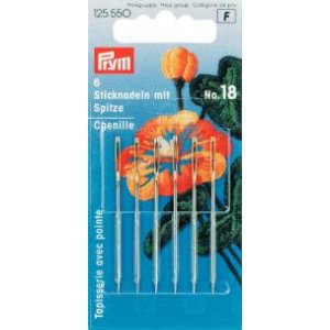 Sticknadeln - Chenille, scharfe Spitze, goldfarben Sticknadeln - Chenille, scharfe Spitze, goldfarben