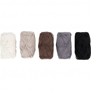 Baumwollgarn 8/4 Naturfarben 5×50 m 5×20 g Baumwollgarn 8/4 Naturfarben 5×50 m 5×20 g