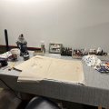 Kundenbild Wachstuch PVC Leinen - Dunkelgrau