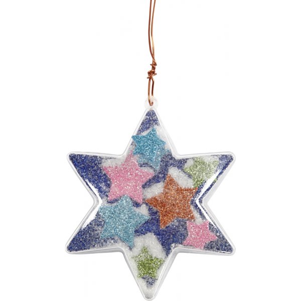 Deko-Stern - transparent - 5 Stk Deko-Stern - transparent - 5 Stk