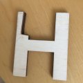 Kundenbild Unbehandelte Holzbuchstaben 80x5 mm - H