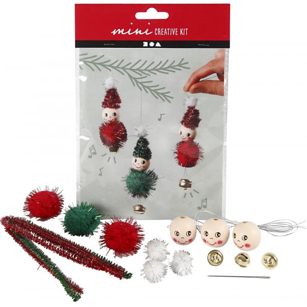 Mini-DIY-Kit - Kobolde als Anhänger Mini-DIY-Kit - Kobolde als Anhänger