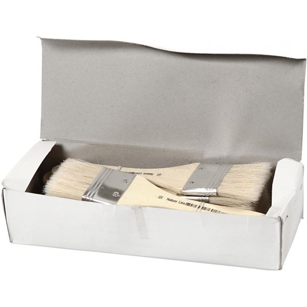 Lackpinsel - flach - 12 Stk Lackpinsel - flach - 12 Stk