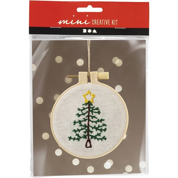 Mini DIY Kit Stickerei - Weihnachtsbaum Mini DIY Kit Stickerei - Weihnachtsbaum